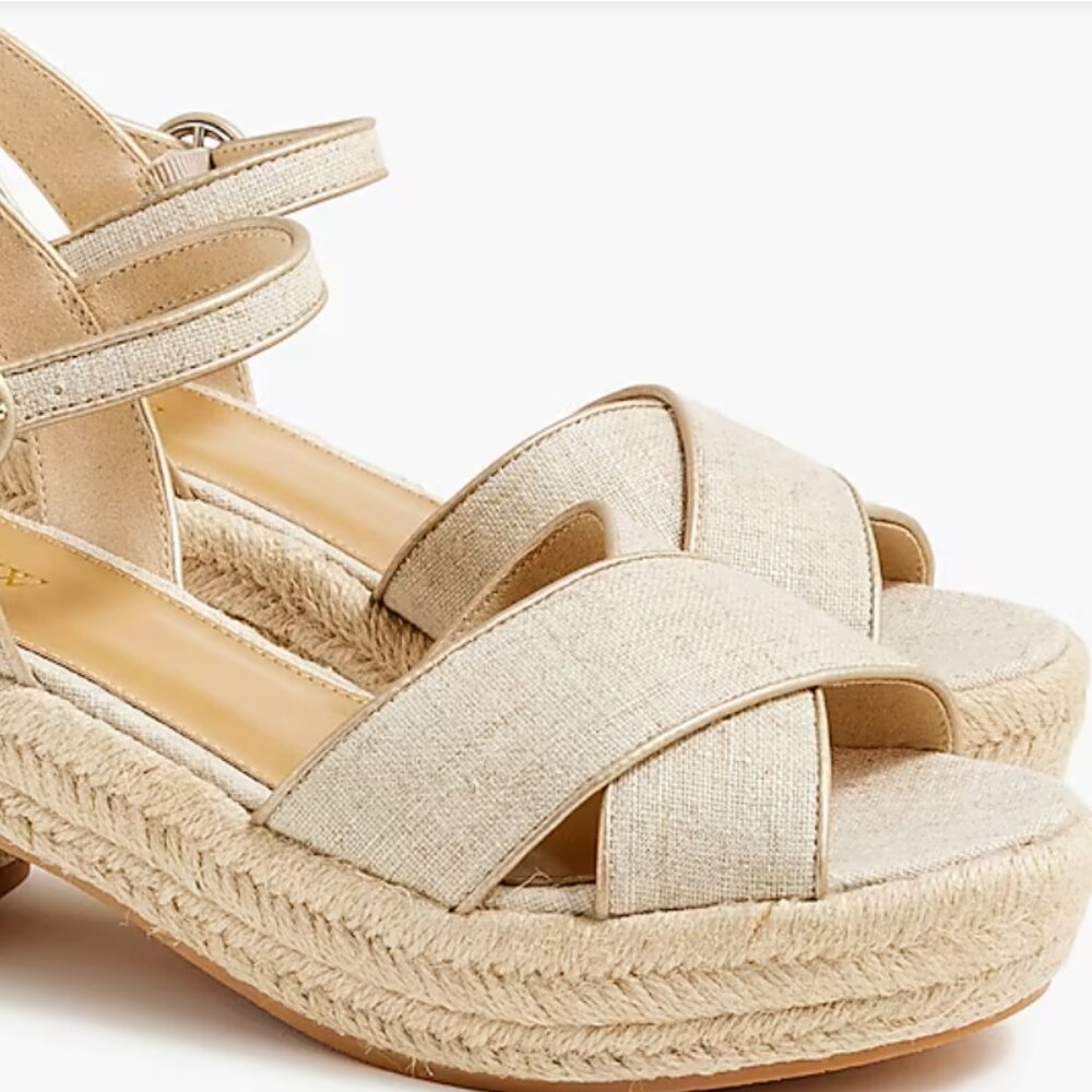 J.Crew Platform espadrille sandals